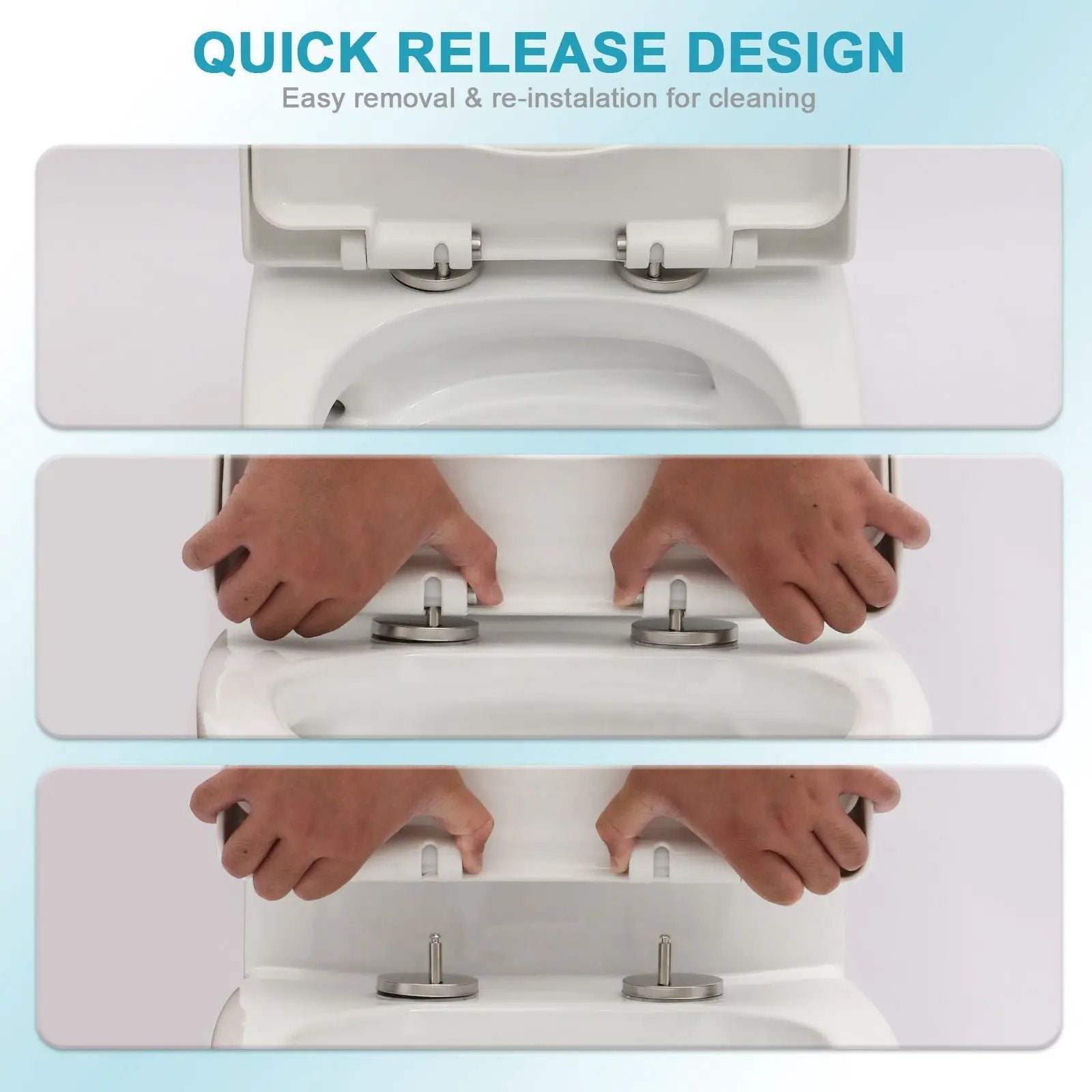 1 Piece Toilet For Bathroom, Dual Flush 1.24 / 1.6 Gpf, Soft Closing Seat - White by HouseOfZazla