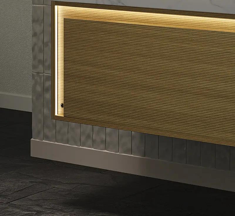 Nyah 36'' Wall-Mounted Cabinet with Drawer, Light Woodgrain Color by HouseOfZazla
