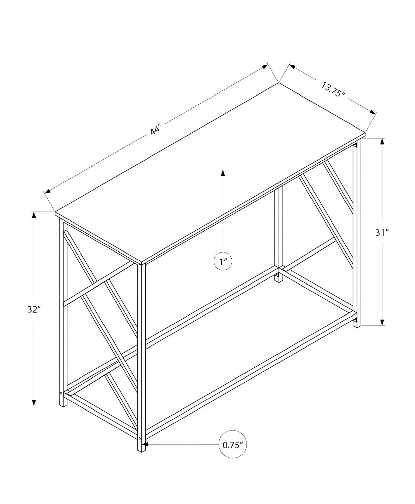 Accent Console Table For Entryway, Modern Design by Unique Piece Furniture