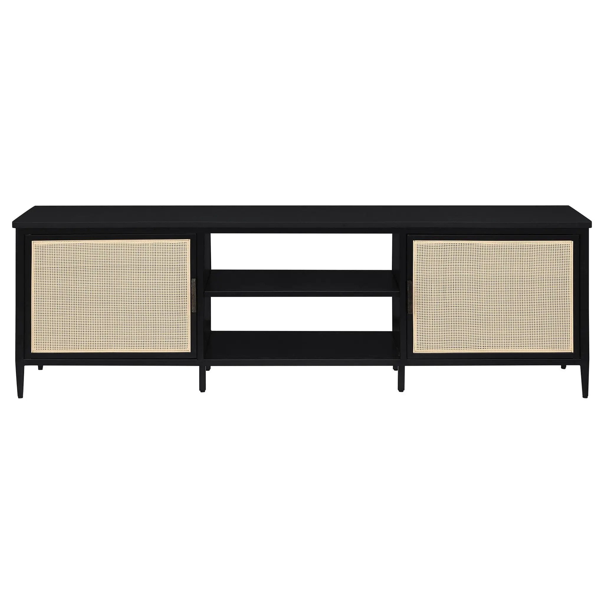 Kenneth - 2 Door TV Stand Doors - Black by HouseOfZazla