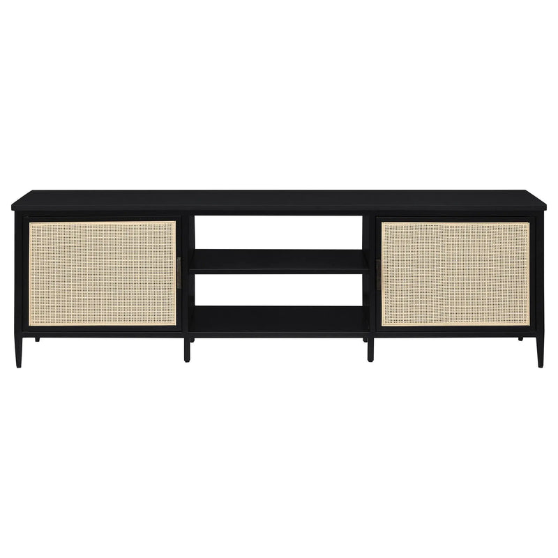 Kenneth - 2 Door TV Stand Doors - Black by HouseOfZazla
