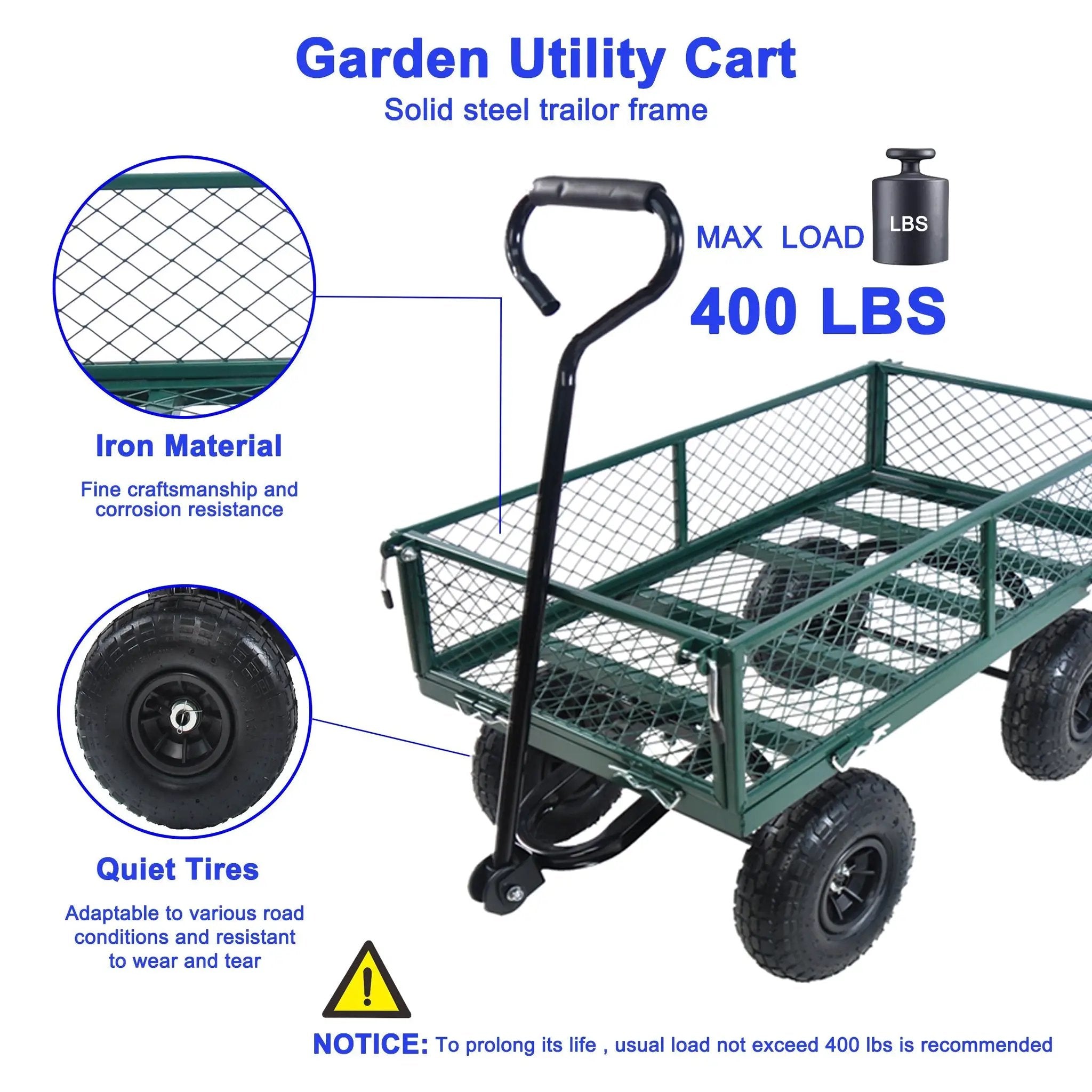 Wagon Cart Garden Cart Trucks in Green by HouseOfZazla