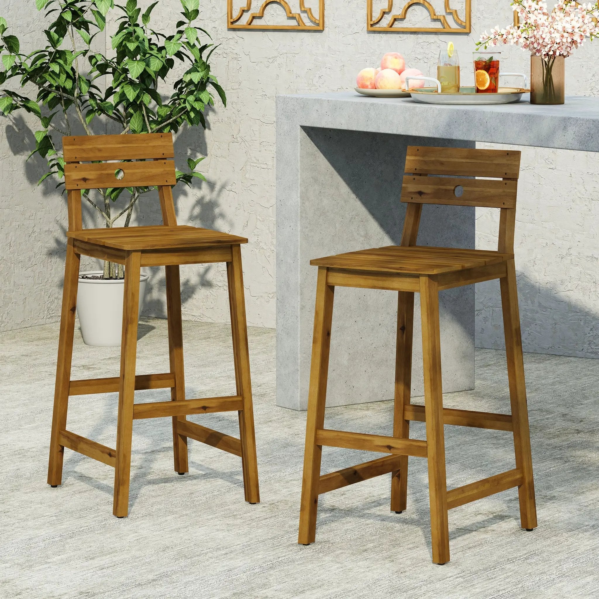 Ashlyn Barstool Set of 2 by HouseOfZazla