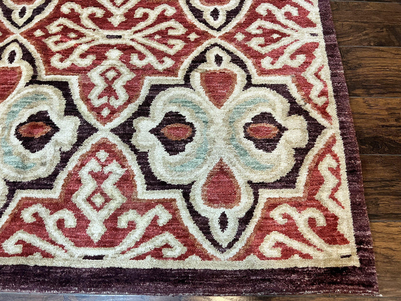 Portuguese Rug 9x12, Vintage Carpet, Handmade Wool Rug by Jewel Rugs