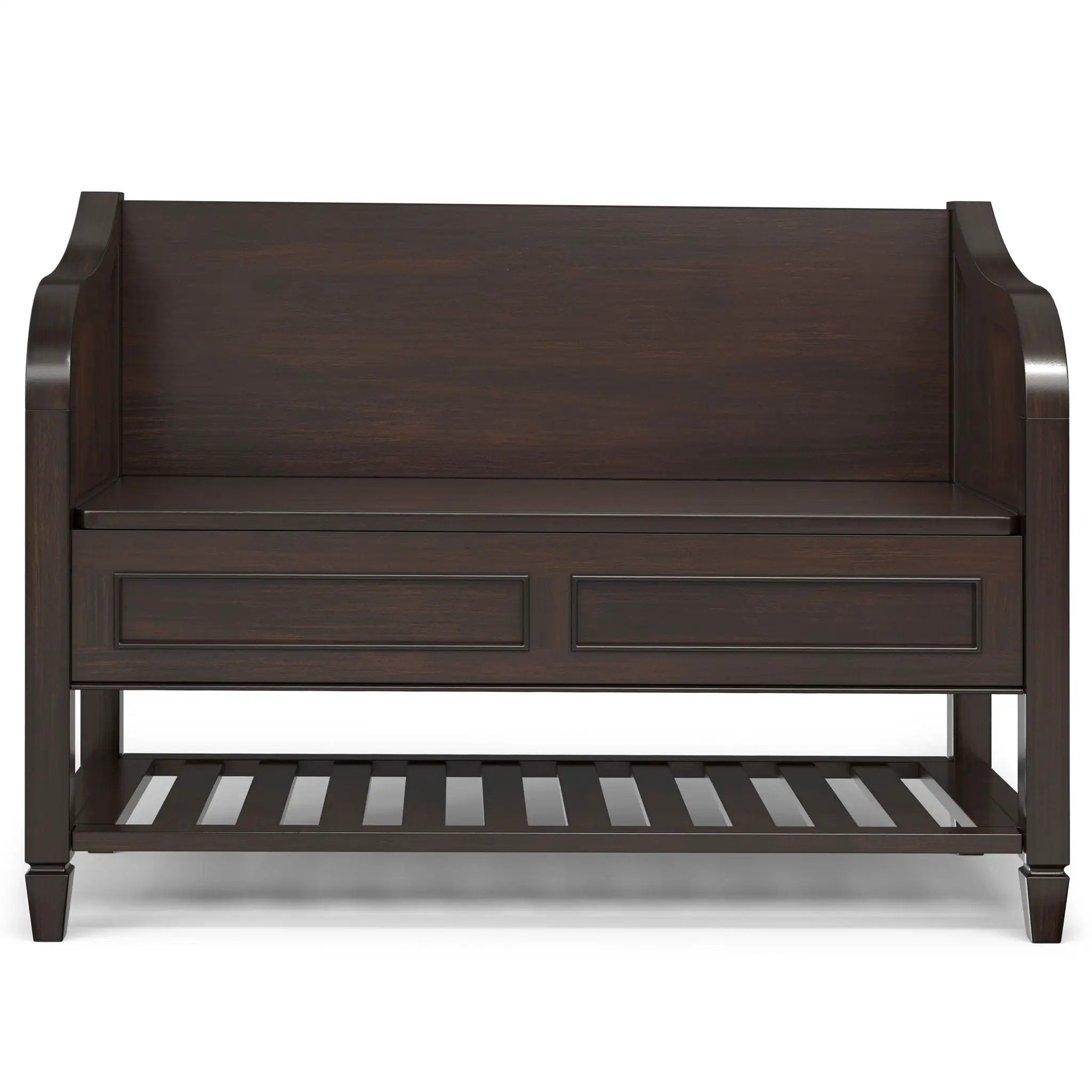 Connaught - Entryway Storage Bench With Shelf - Chestnut by Unique Piece Furniture