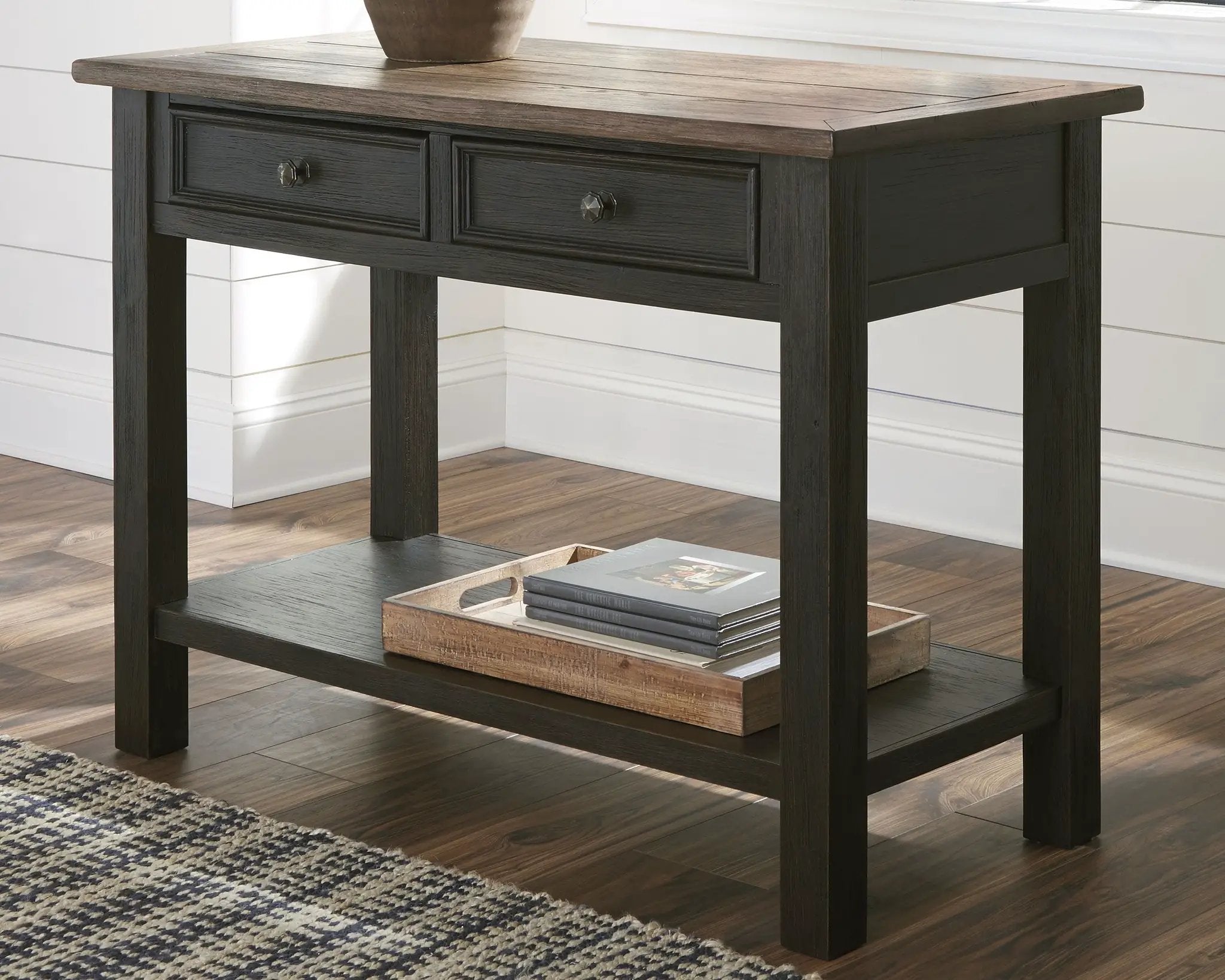 Tyler Creek - Sofa Table - Grayish Brown / Black by Unique Piece Furniture