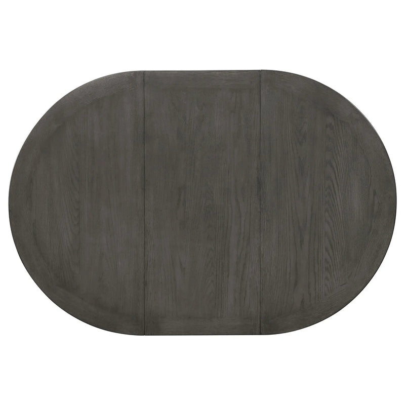 Lavon 5-piece Oval Extension Leaf Dining Set Medium Grey by Unique Piece Furniture