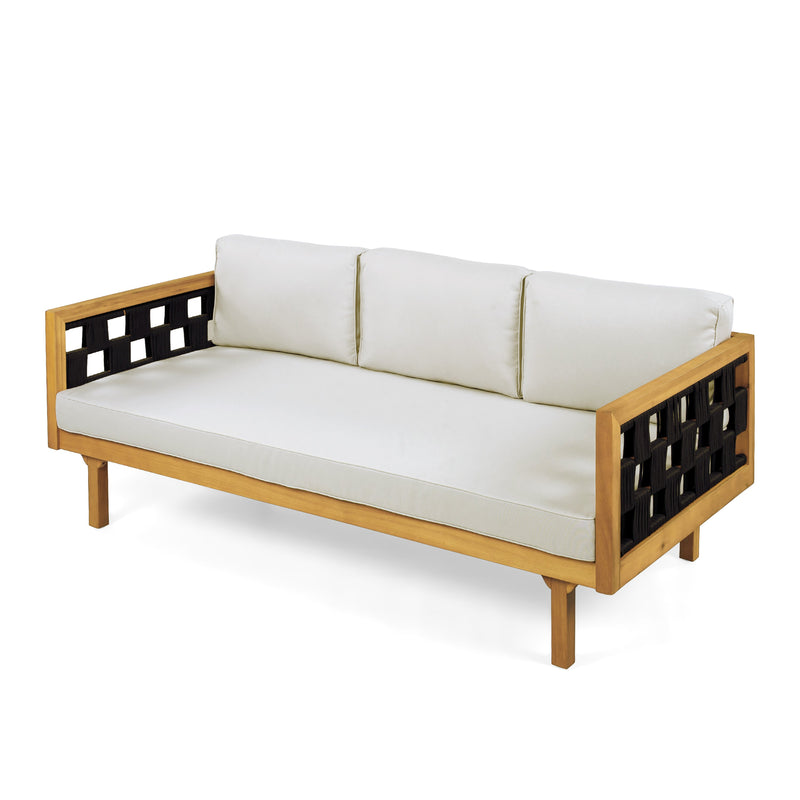 Luxury Acacia Wood Outdoor Daybed Set by HouseOfZazla