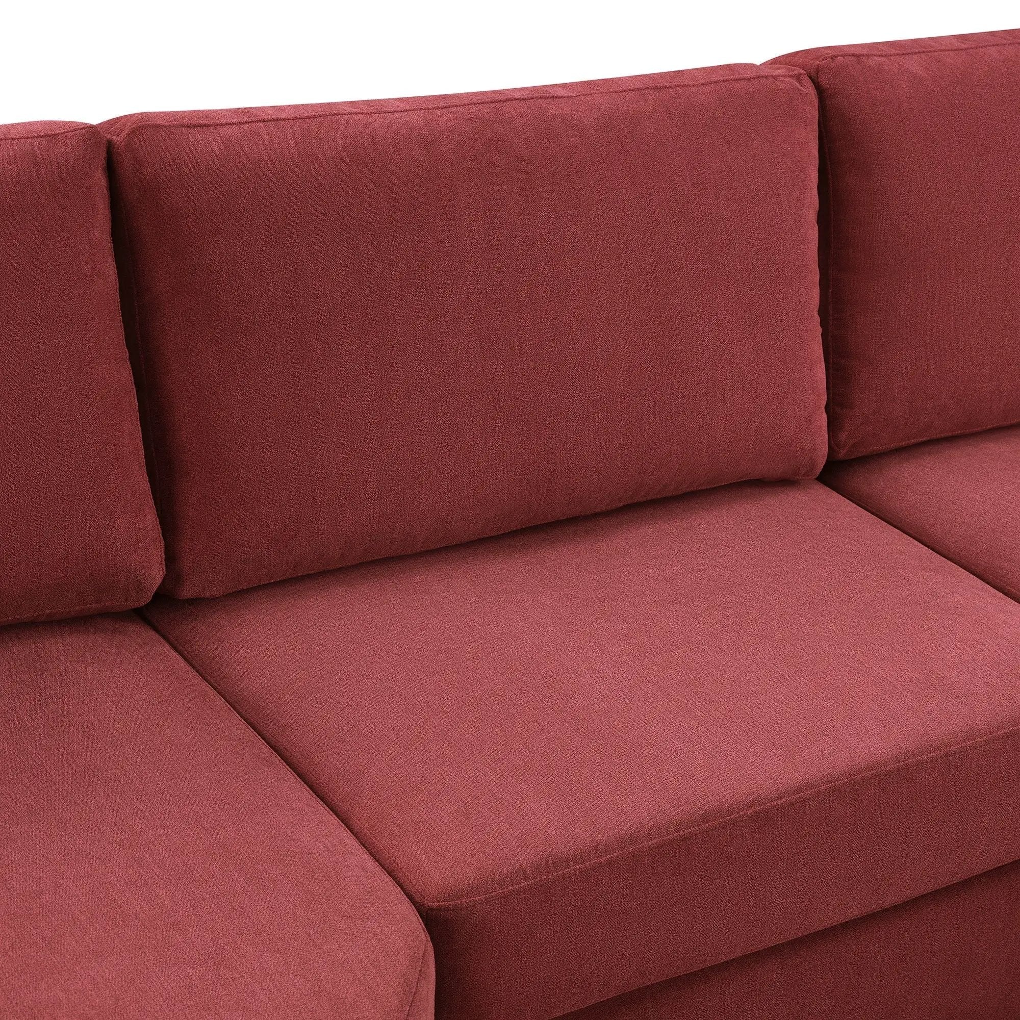 Modern 3 Seater Upholstered Sofa With Curved Design by HouseOfZazla