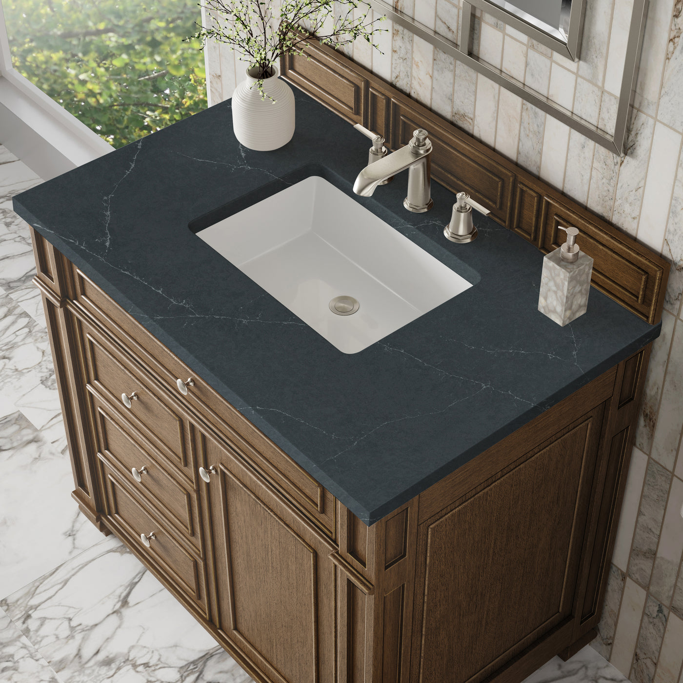 James Martin Bristol 36" Single Bathroom Vanity, Saddle Brown, view 23