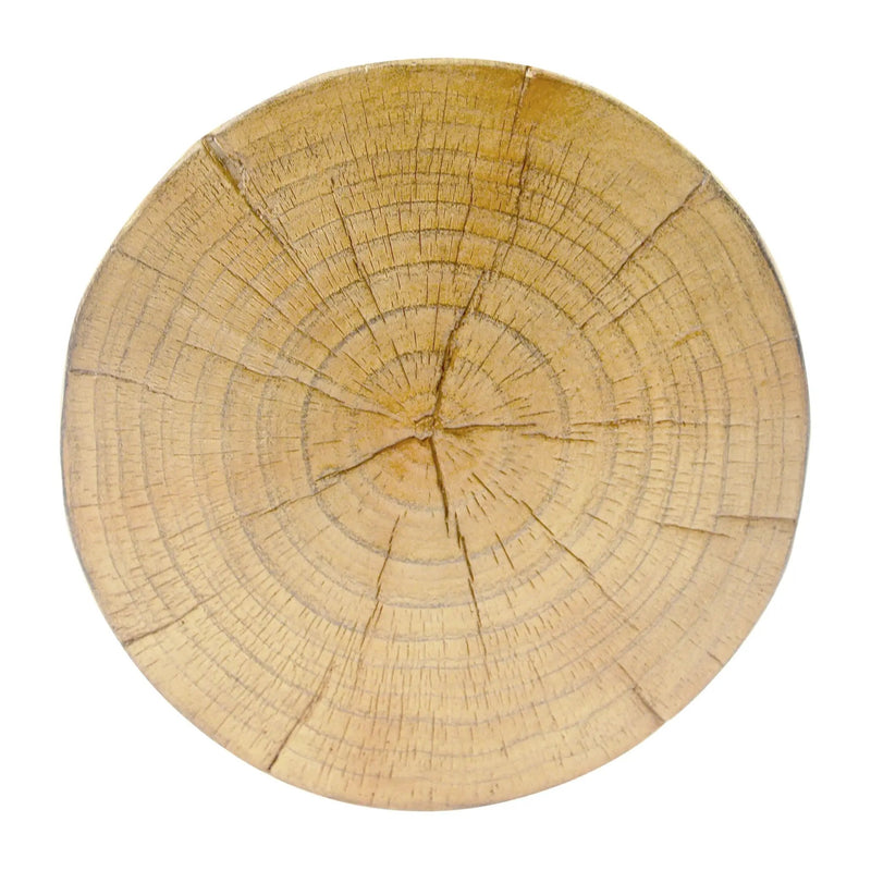 Hollow Design End Table with Wood Like Texture, and Natural Color by BLAKHOM