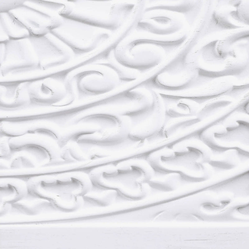 Angus - 2 Door Mandala Accent Cabinet - White by HouseOfZazla