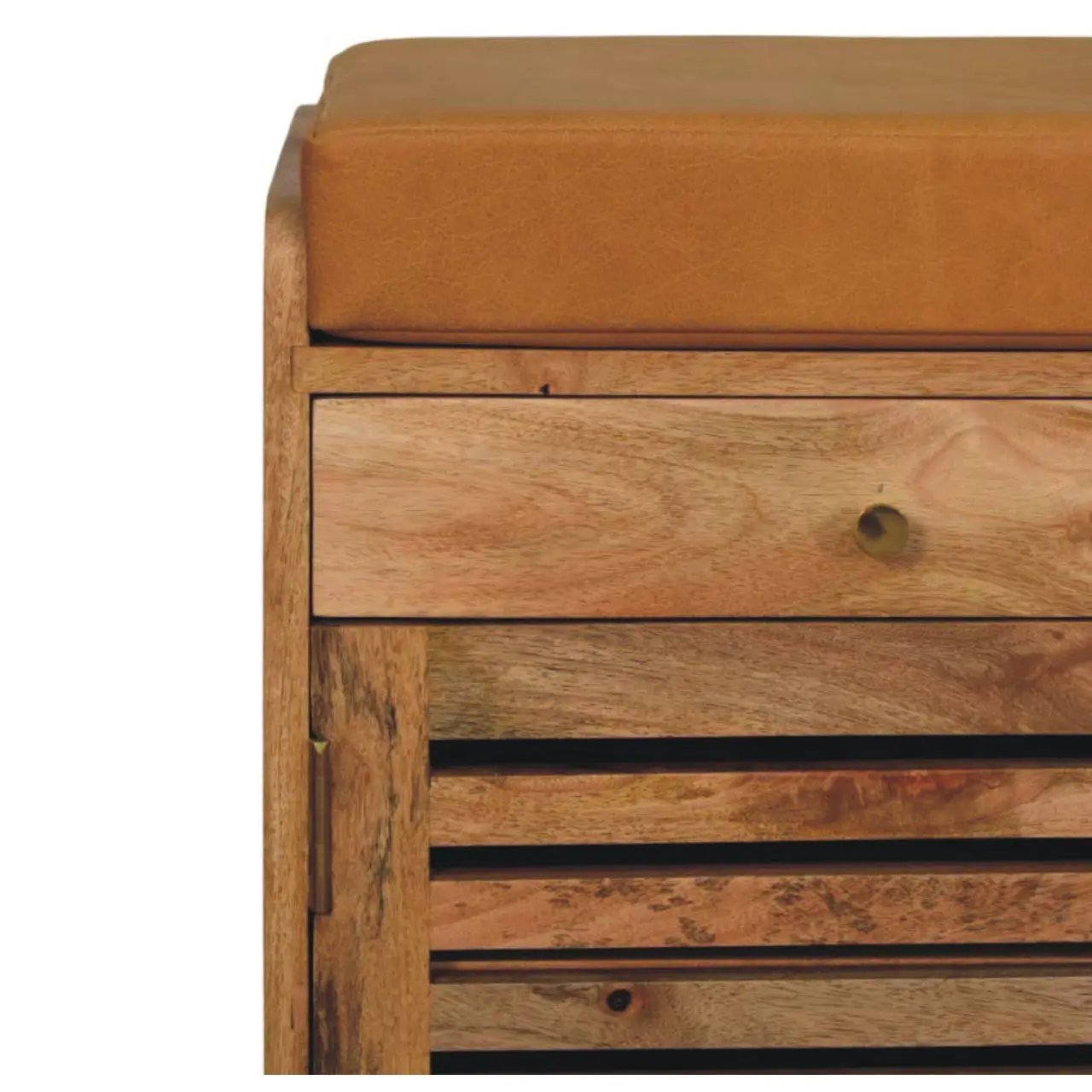 Shutter Shoe Rack With 2 Drawers - Beige by HouseOfZazla