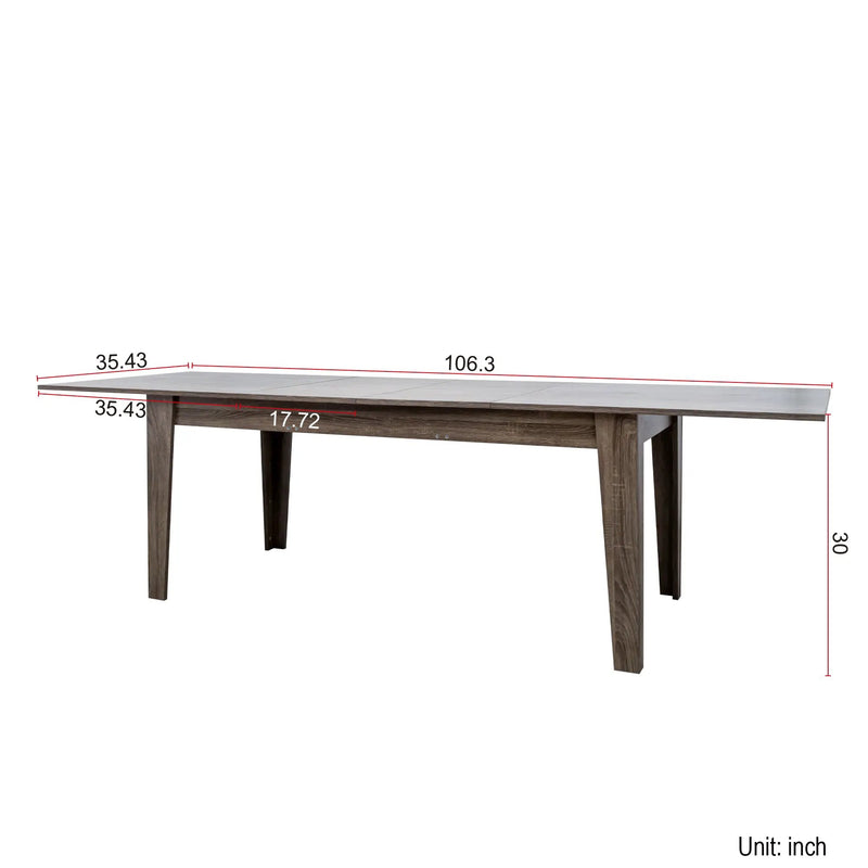 106.3 in Large Extendable Dining Table by HouseOfZazla