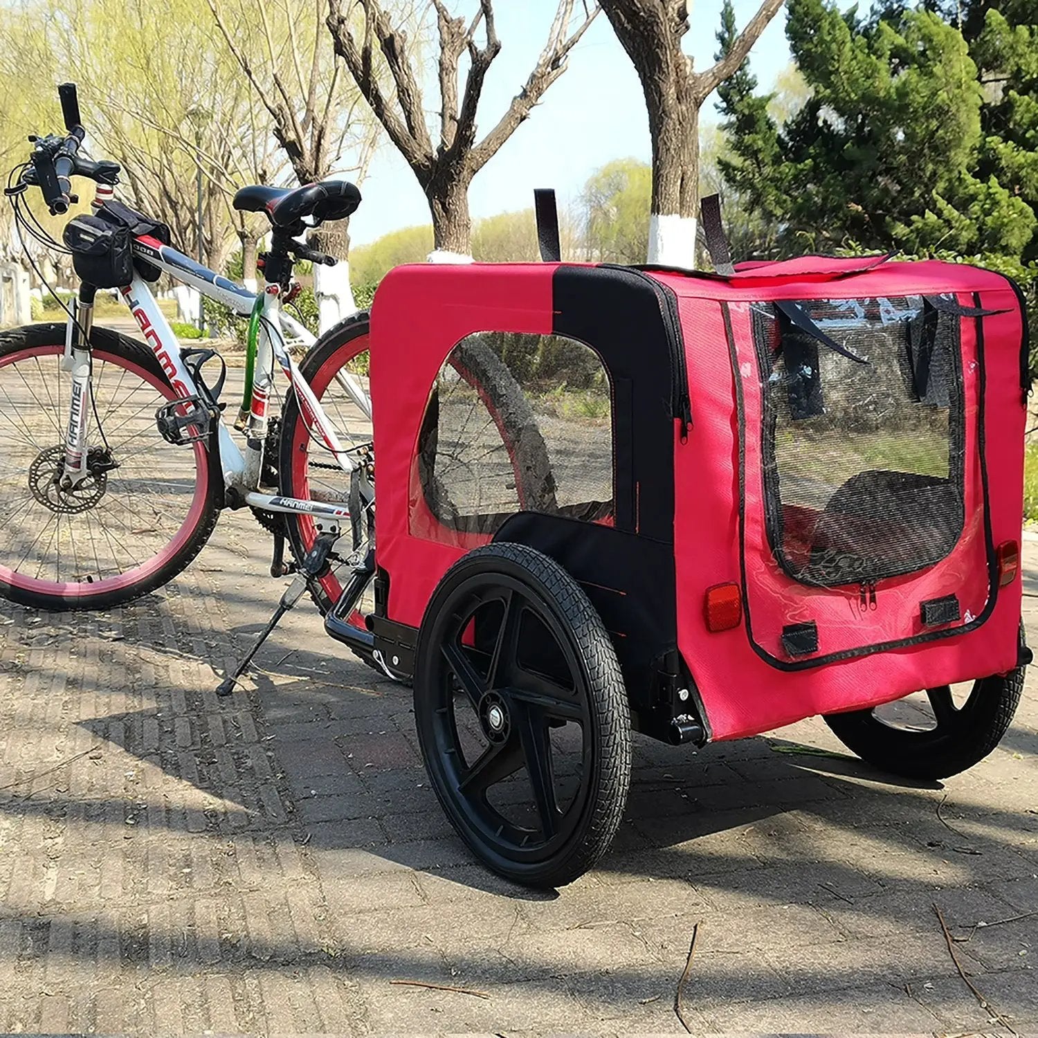Pet Bike Trailer Dog Cart for Bicycle Suitable for Small and Medium Pets by HouseOfZazla