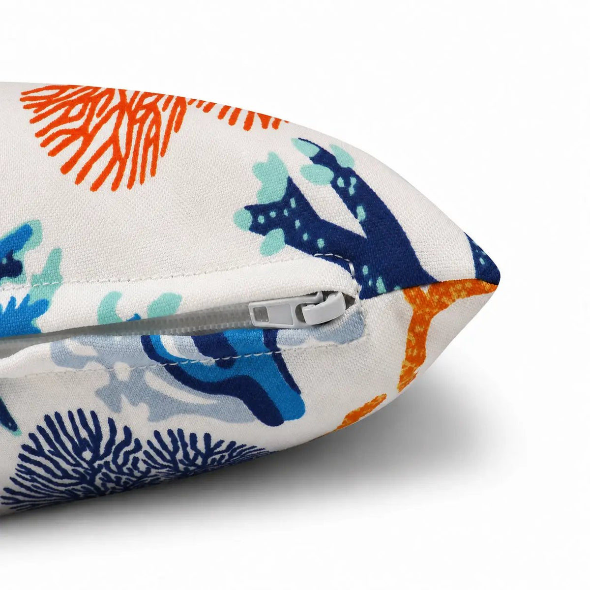 2 Pack Outdoor Lumbar Pillow with Inserts - Ocean Coral by HouseOfZazla