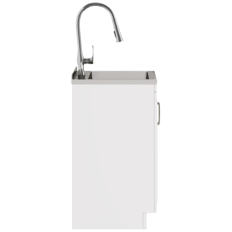 Darwin - Deluxe Laundry Cabinet With Pull-Out Faucet And Stainless Steel Sink by Unique Piece Furniture