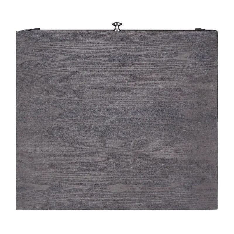 Iban - End Table - Gray Oak & Chrome by Unique Piece Furniture