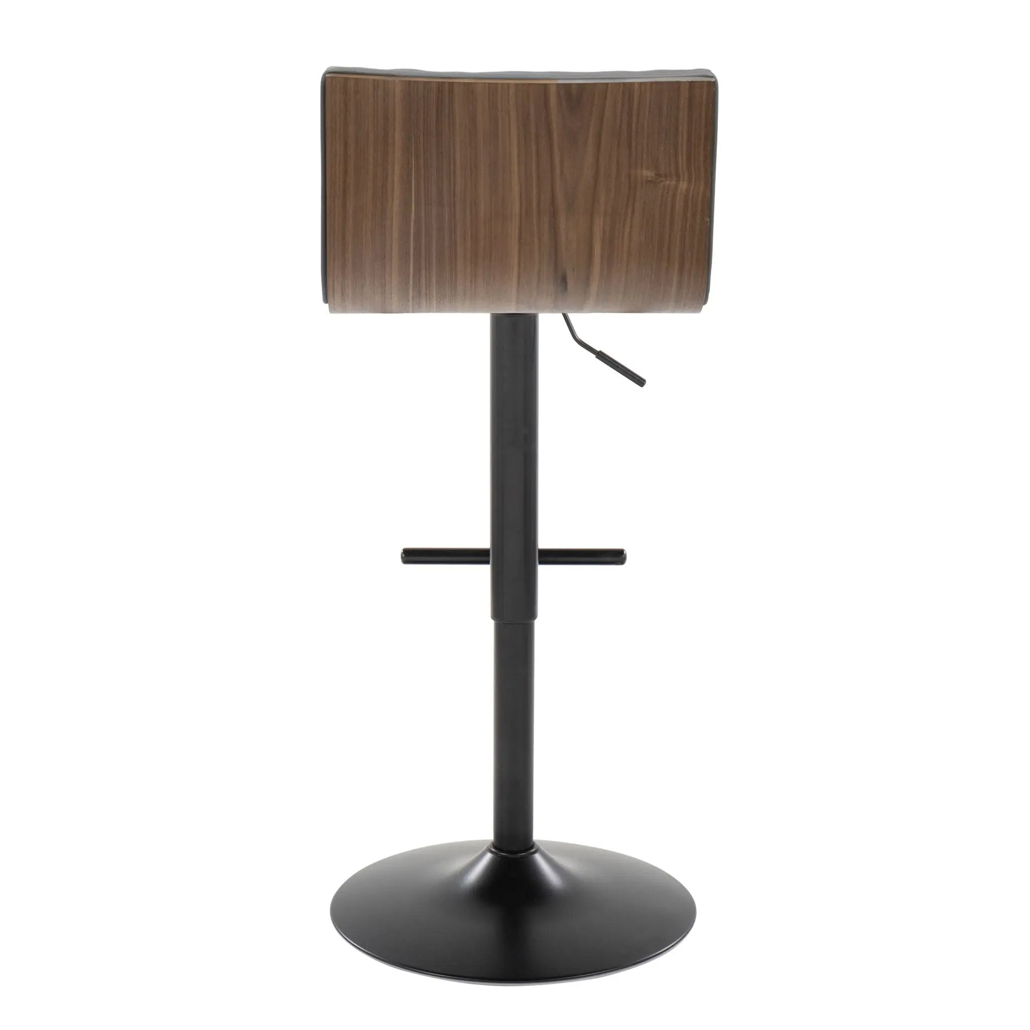 Mason - Contemporary Adjustable Barstool With Swivel With Straight T Footrest (Set of 2) by Unique Piece Furniture
