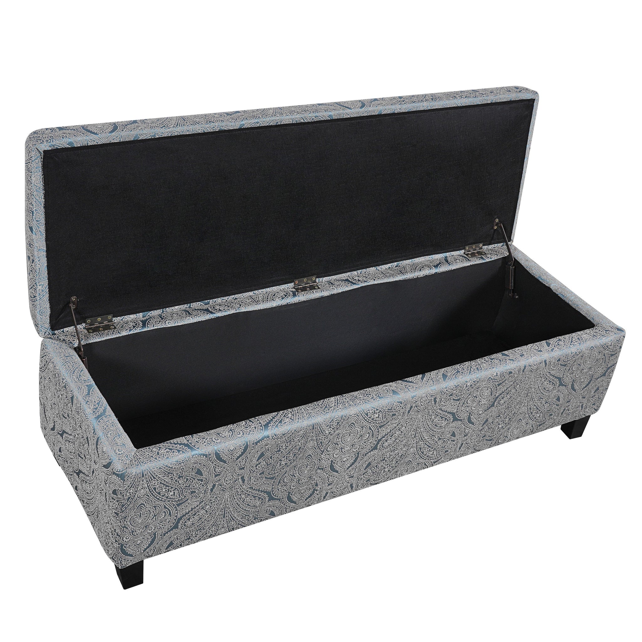 Indoor Jacquard Storage Ottoman Bench by HouseOfZazla