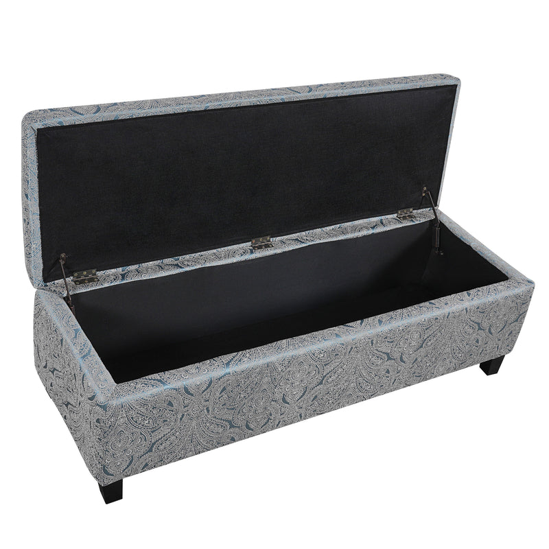 Indoor Jacquard Storage Ottoman Bench by HouseOfZazla