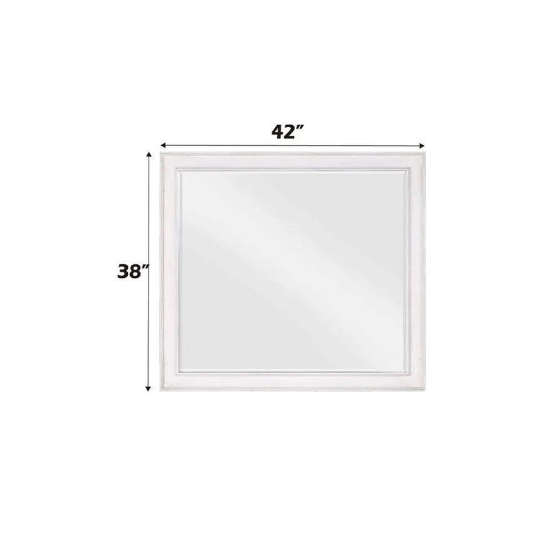 Katia - Mirror - Rustic Gray & Weathered White by Unique Piece Furniture