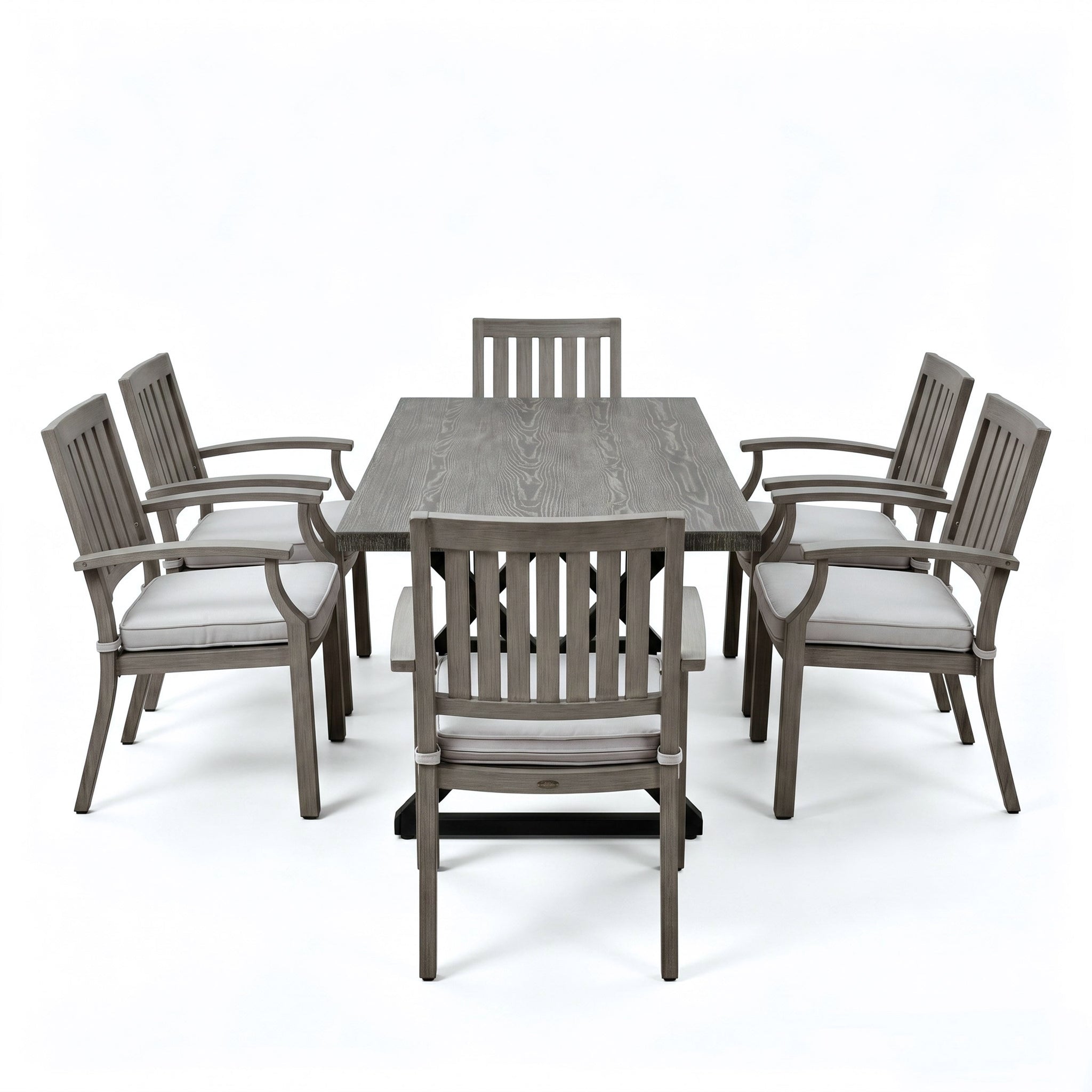 7-Piece Outdoor Dining Set with Aluminum Chairs by HouseOfZazla