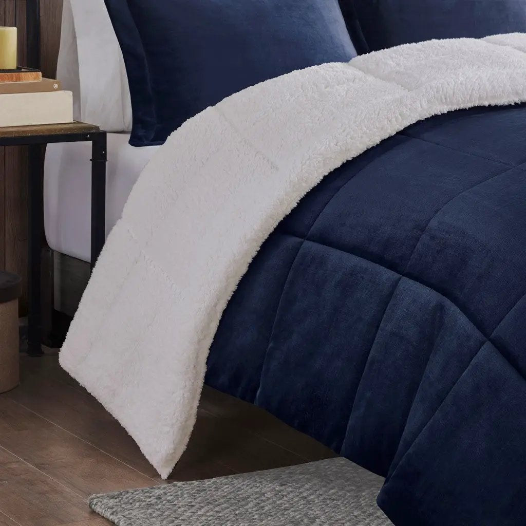 King Plush to Sherpa Down Alternative Comforter Set by HouseOfZazla