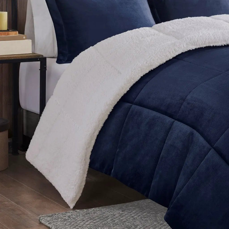 King Plush to Sherpa Down Alternative Comforter Set by HouseOfZazla