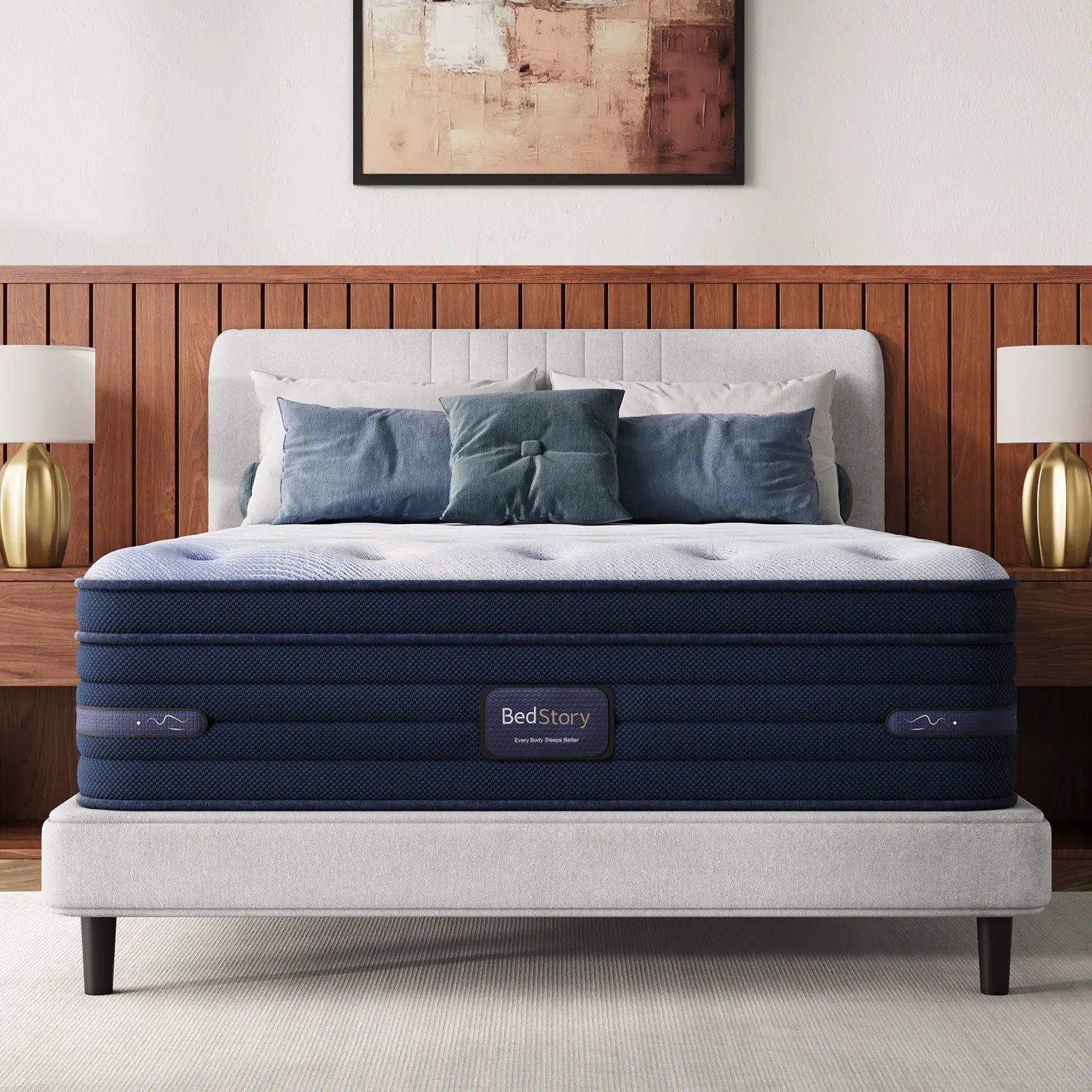 Bedstory Spine Align Pro 14" King Firm Cooling Hybrid Mattress by HouseOfZazla