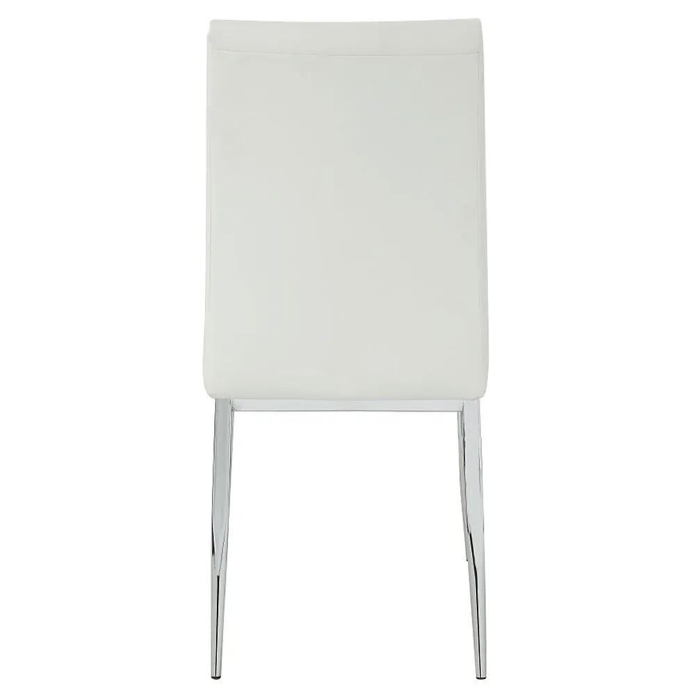 Kamaile - Side Chair (Set of 2) - Beige Synthetic Leather & Chrome by Unique Piece Furniture