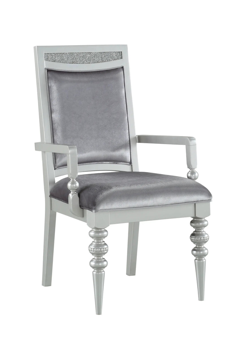 Maverick - Arm Chair (Set of 2) - Silver by Unique Piece Furniture