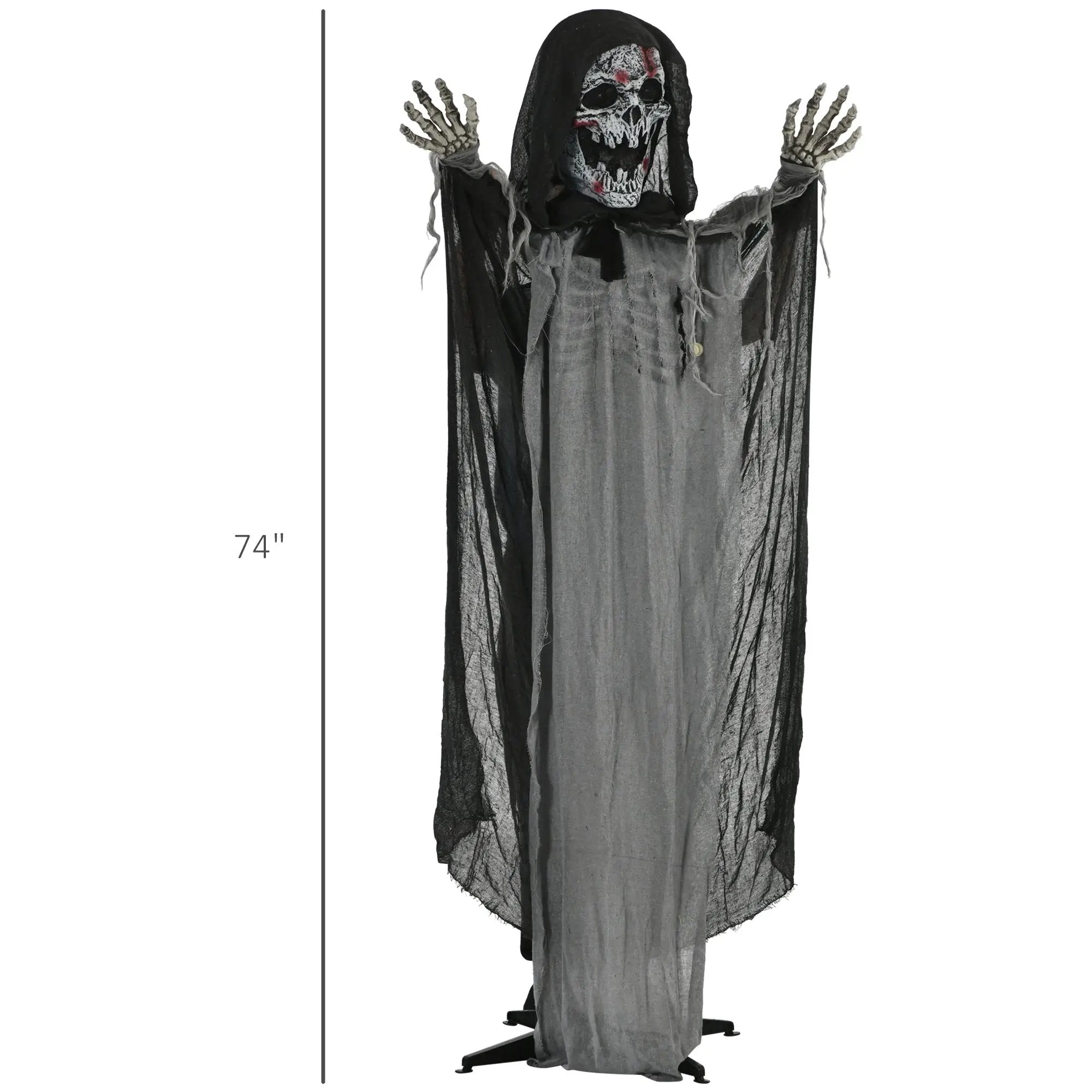 74" Animated Skeleton Witch of the Haunted Hollow by HouseOfZazla