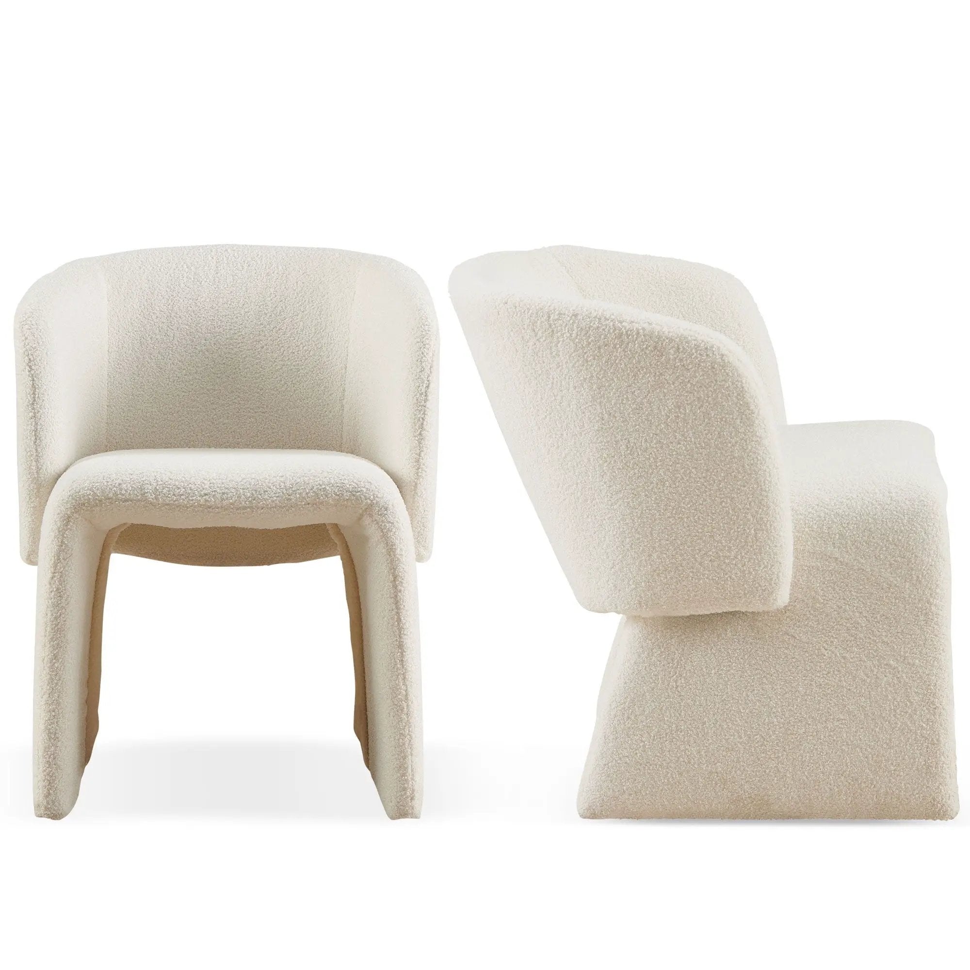 Modern Accent Chair Brown Single Sofa Chair, Upholstered Side Chair Teddy Comfy Chair For Dining Room / Bedroom / Living Room / Reception by Unique Piece Furniture