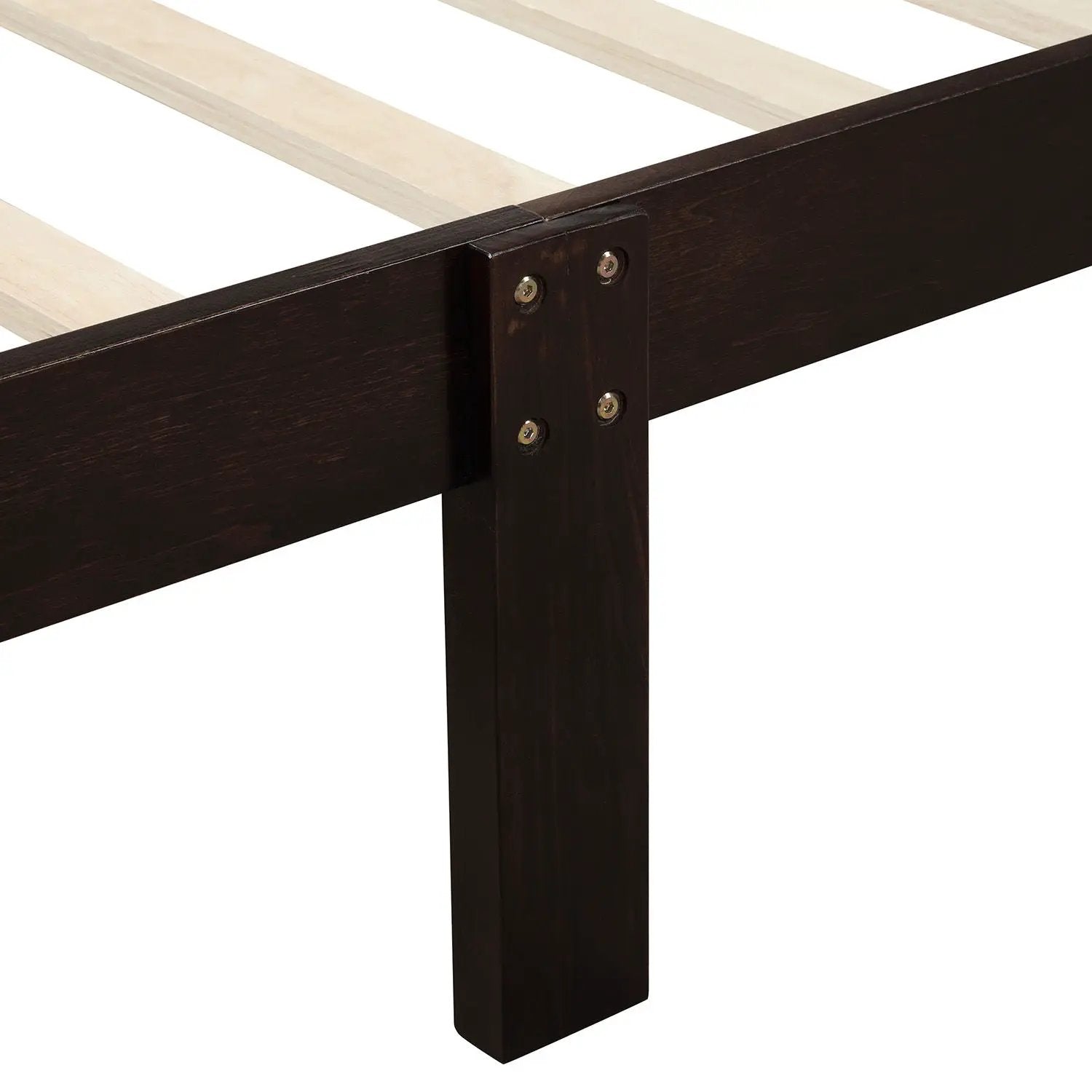 Platform Bed Frame Mattress Foundation Sleigh Bed With Headboard / Footboard / Wood Slat Suppor by HouseOfZazla