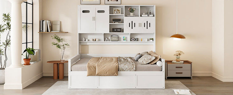 Daybed With All-In-One Cabinet And Shelf by HouseOfZazla