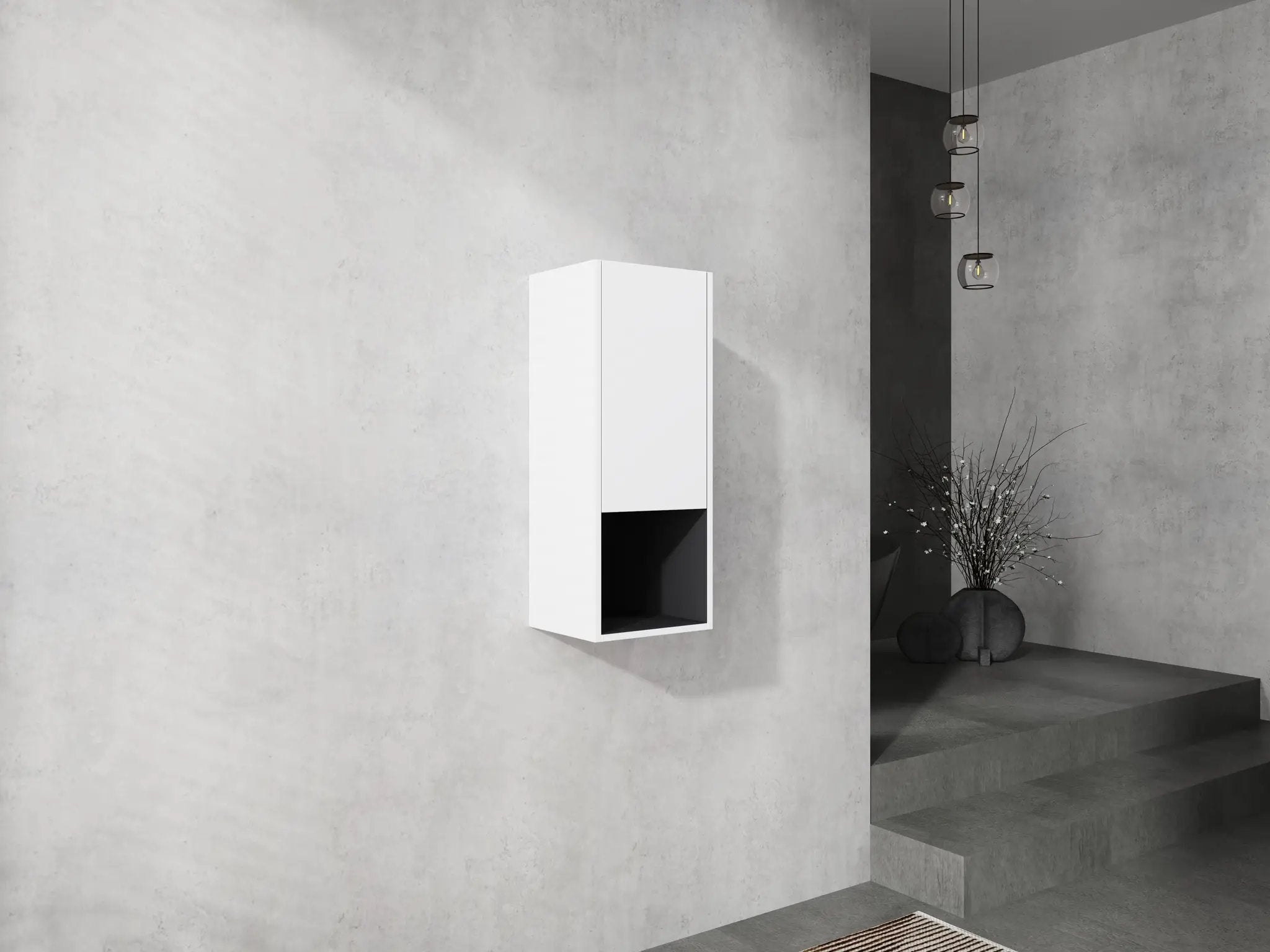 12" Bathroom Side Cabinet with Soft Close Doors by HouseOfZazla