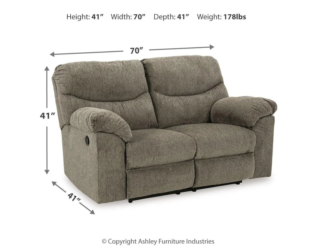 Alphons - Reclining Loveseat by Unique Piece Furniture