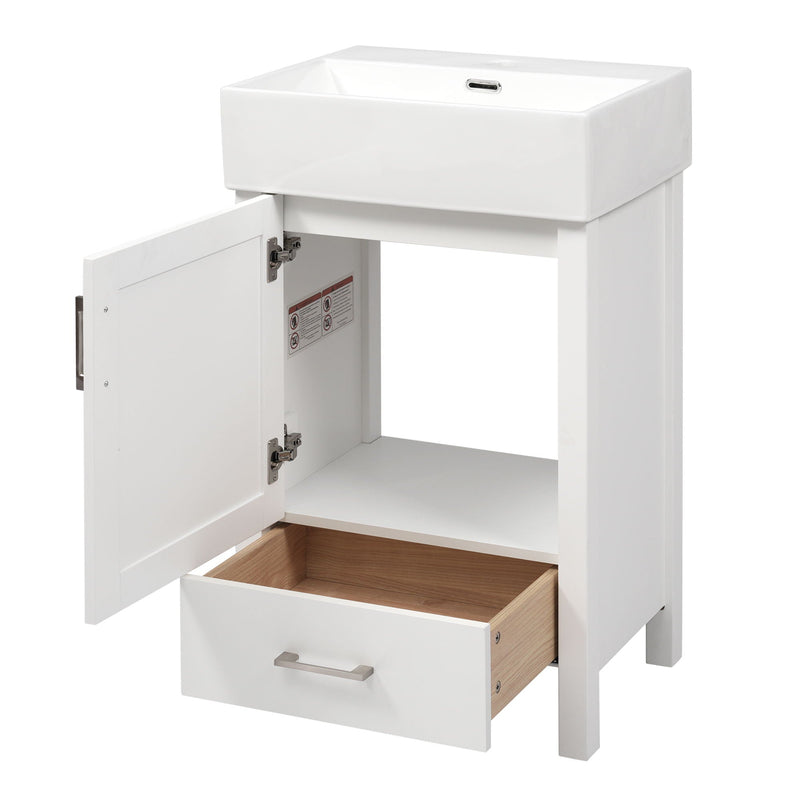 Bathroom Vanity With Sink, Frame And Drawer by HouseOfZazla