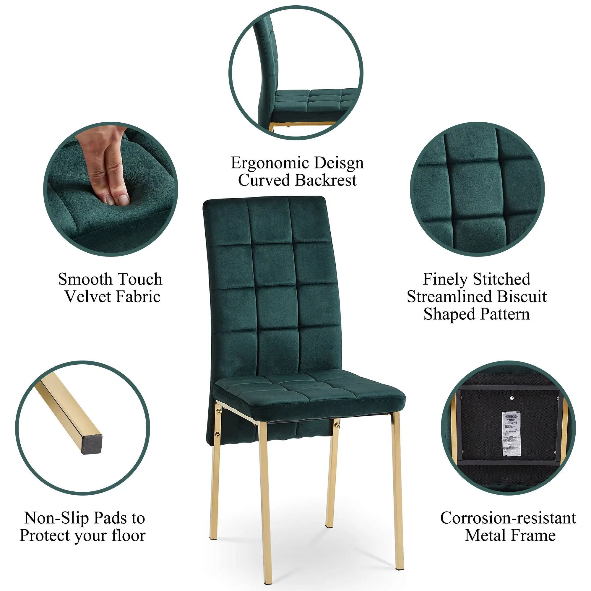 High Back Nordic Dining Chair Modern Chair With Color Legs by HouseOfZazla