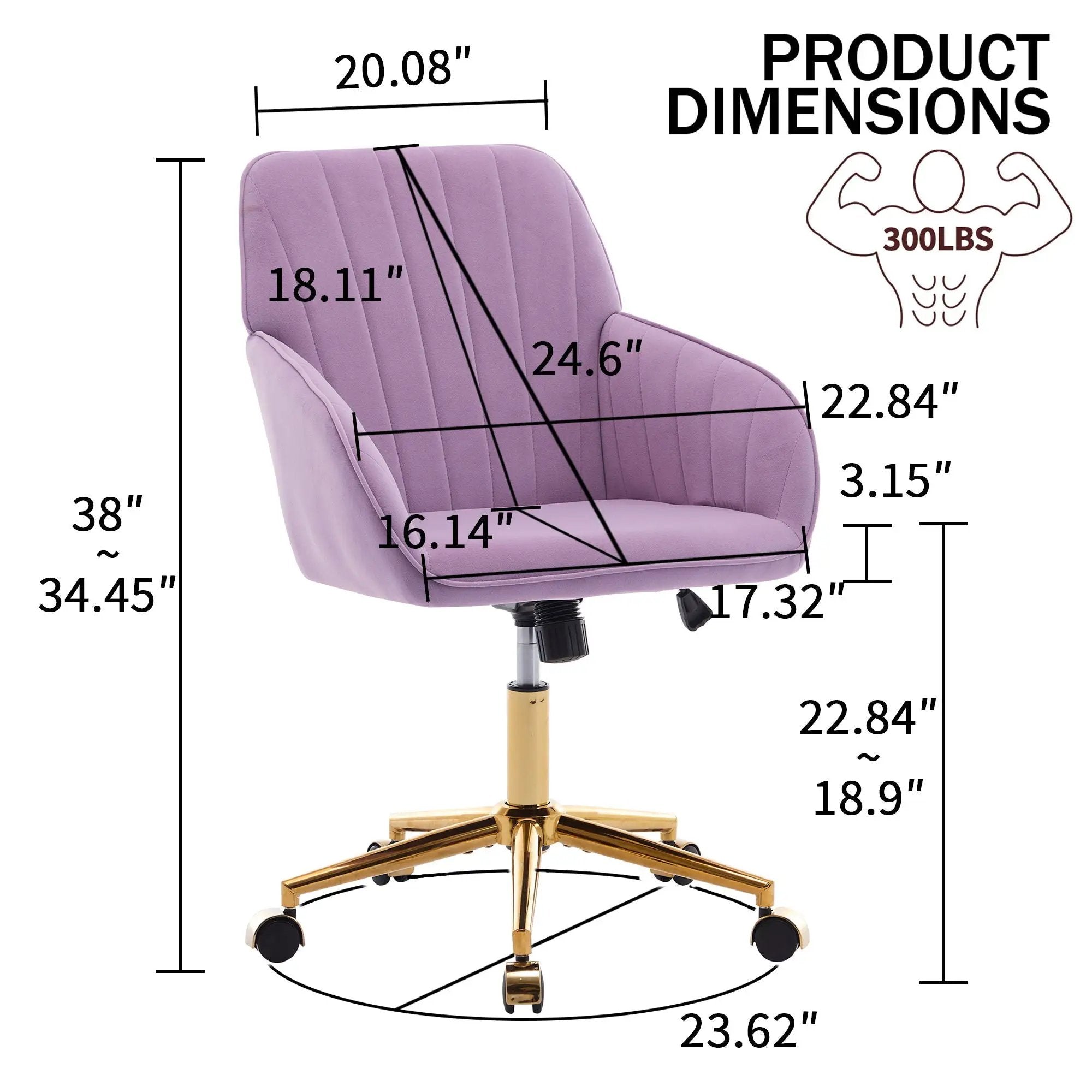 Adjustable Ergonomic Swivel Office Chair by HouseOfZazla
