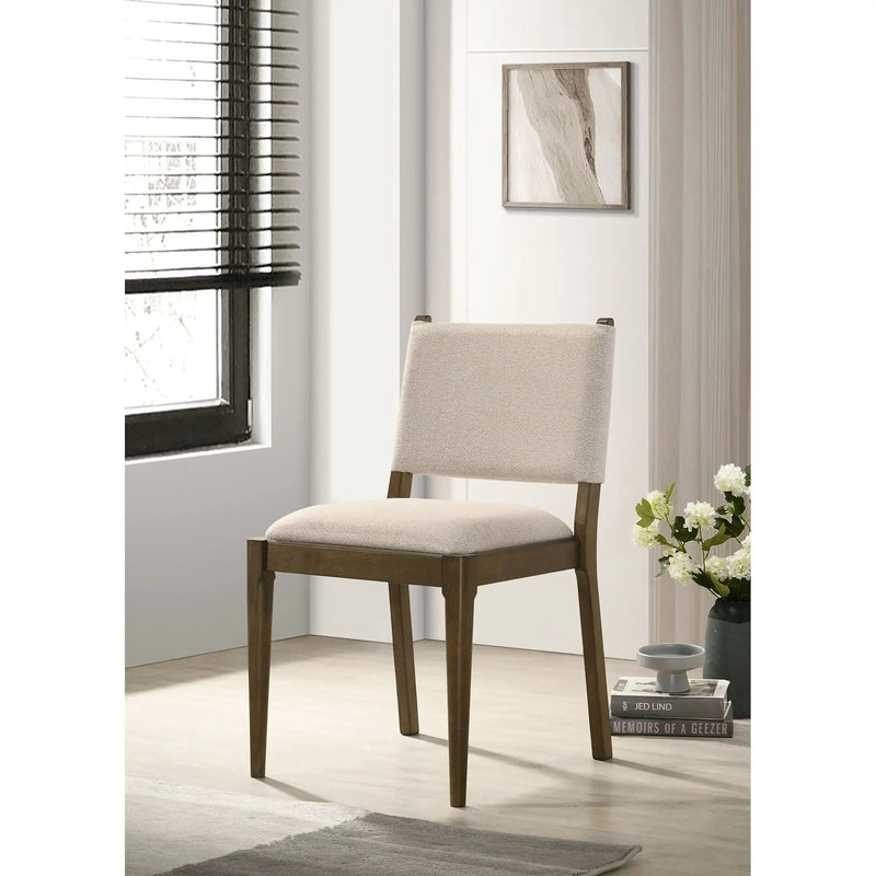 Crispin - Upholstered Dining Chair (Set of 2) - Brown by HouseOfZazla