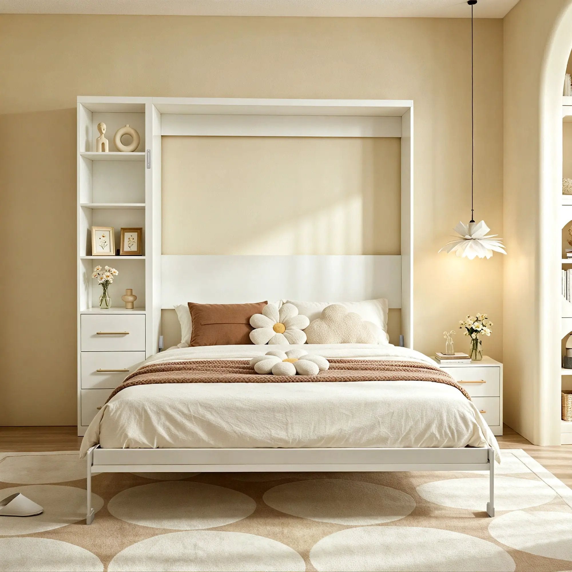 Folding Vertical Murphy Wall Bed by HouseOfZazla