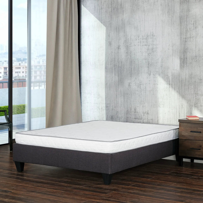 6" Reversible Mattress In A Box Pressure Relief And Cooling Technology - White - Full by HouseOfZazla