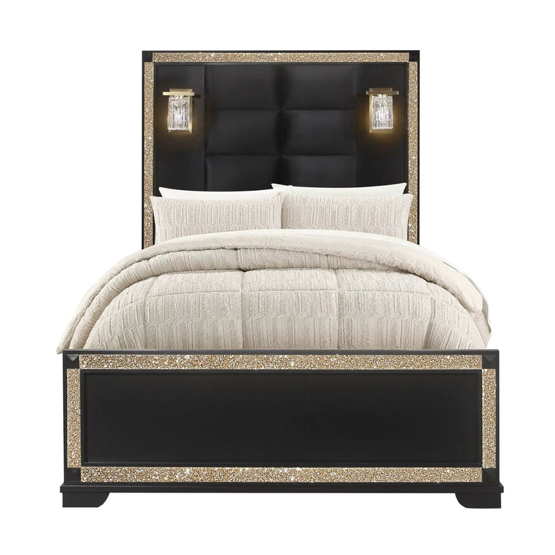 Lively - Bed With Lamps, Elegant Design by Unique Piece Furniture