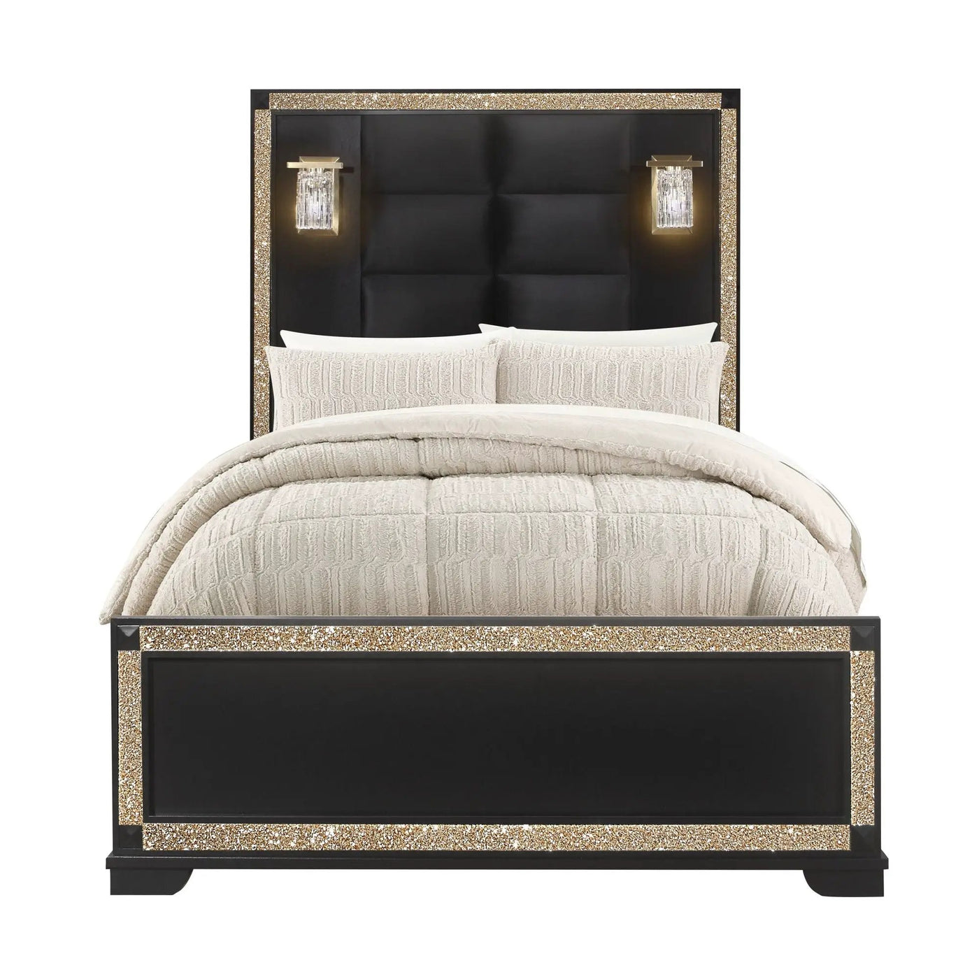 Lively - Bed With Lamps, Elegant Design by HouseOfZazla