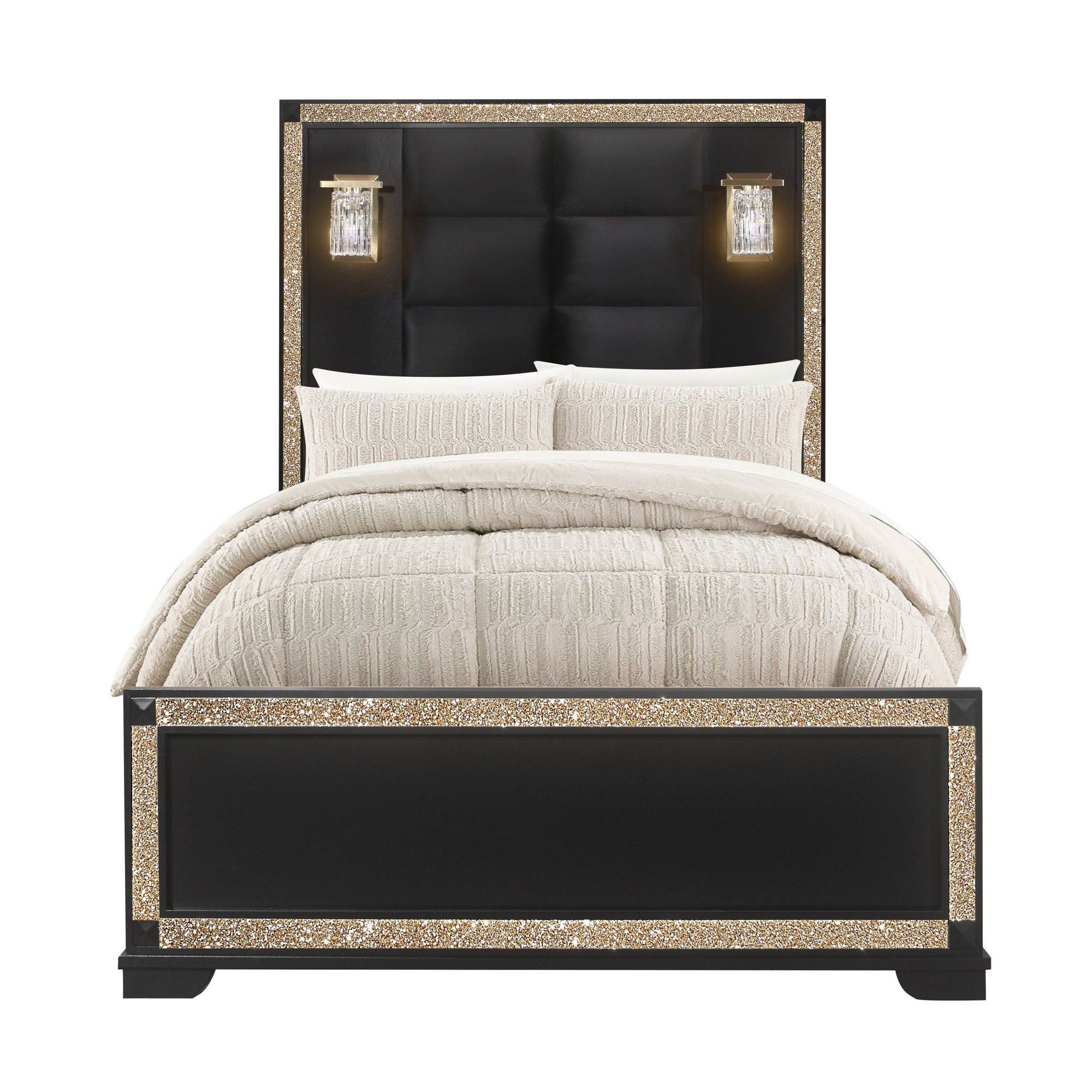 Lively - Bed With Lamps, Elegant Design by HouseOfZazla