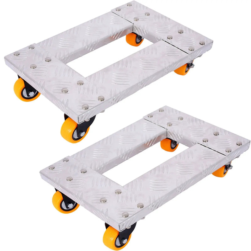 Heavy Duty Furniture Dolly Trolley Car, Aluminum Frame With 3" Tpu Professional Casters, Brake Option by Unique Piece Furniture