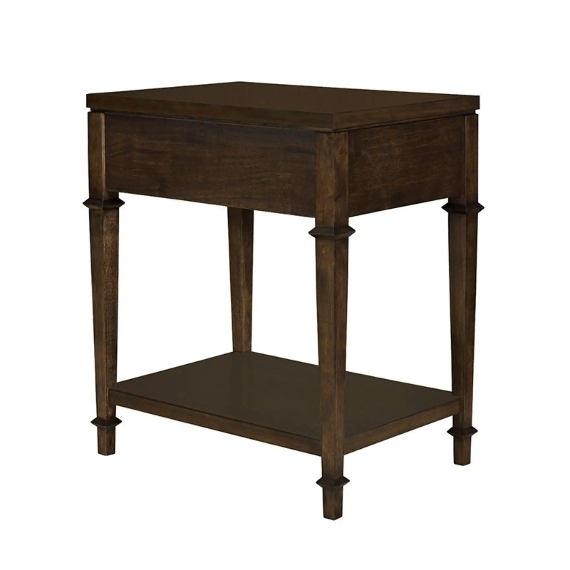 Kenna - Nightstand With Storage - Dark Coffee by HouseOfZazla