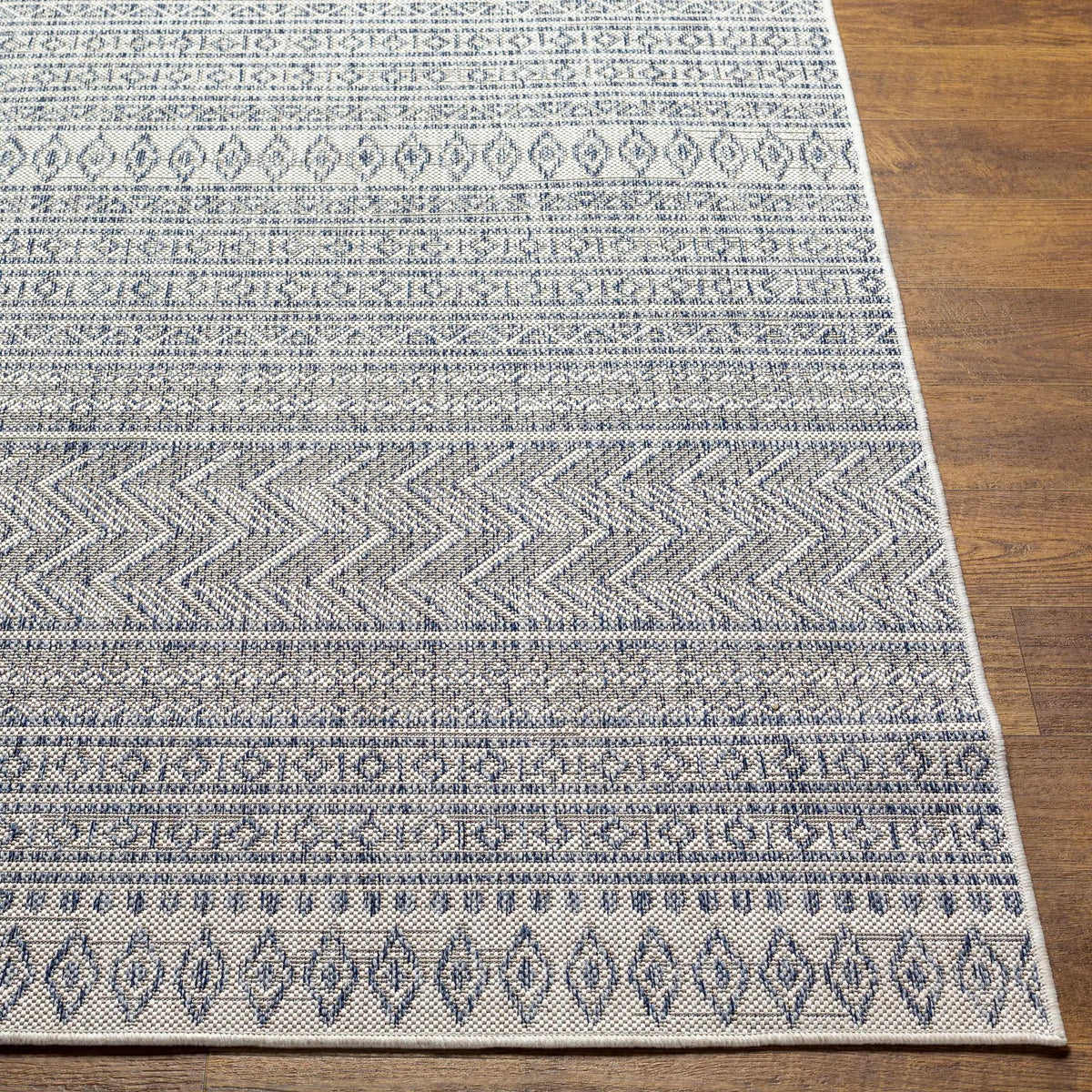 Madras Navy All Over Performance Outdoor Rug, photo 5 of 12